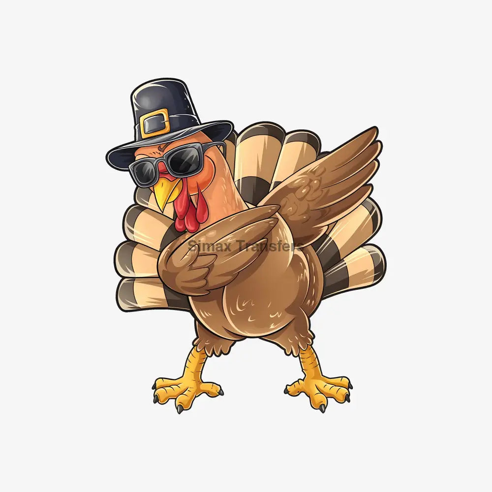 Cool Pilgrim Turkey Sunglasses Vibe DTF Transfer